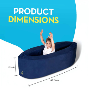 2026 Factory Custom High Density Foam Multifunctional Sensory Peapod Chair for Kids Compression Portable <b>Folding</b> Kids <b>Sofa</b> <b>Bed</b> - Product Image 6