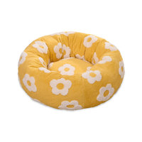 Vente en gros de lits pour animaux de compagnie en fausse fourrure ultra moelleuse, mignons et douillets pour l'hiver, lits ronds pour chiens, coussins pour chats en vrac pour les détaillants