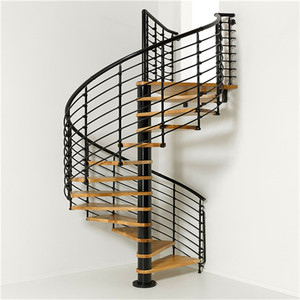 <span class=keywords><strong>Poteau</strong></span> <span class=keywords><strong>de</strong></span> support central pour escalier en colimaçon Prima, structure en acier durable, marches en <span class=keywords><strong>bois</strong></span>, sur mesure pour villa, duplex ou bâtiment <span class=keywords><strong>à</strong></span> petit espace - Product Image 5