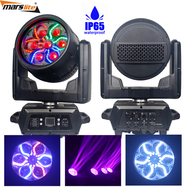IP65 Waterproof 7x60w Bee Eye Mac Aura Bee Eye Moving Head Outdoor Bee Eye Wash Zoom Led Moving Head Light DJ Party Stage Lights