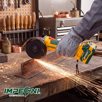 Meuleuse d'angle sans fil 21V sans balais, batterie 4.0Ah, professionnelle, industrielle, bricolage, interrupteur coulissant, disque de meulage