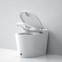 Toilette intelligente multifonctionnelle moderne avec bidet intégré et chasse d'eau automatique à capteur