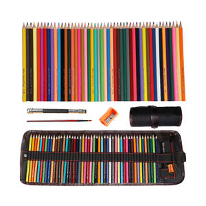 Trousse à crayons en toile à 36/48/72/100 trous, sac à crayons enroulable, porte-crayons, porte-maquillage, pochette de rangement, fournitures scolaires, trousse à crayons - Product Image 2