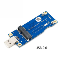 Adaptador Inalámbrico Interno Mini PCI-E MPCIe de 52 Pines a USB 2.0 con una Ranura para Tarjeta SIM VER 5.0 para Módem GSM WWAN 3G 4G LTE