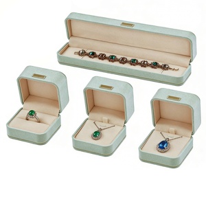 Pretty Jewelry Packaging <b>Box</b> Custom logo Suede Jewelry <b>Box</b> Low Moq Jewelry Suede <b>Box</b> Chain <b>Ring</b> Earring <b>Box</b> - Product Image 6