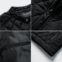 Veste matelassée d'hiver avec logo personnalisé |   Manteau matelassé doublé |   Veste épaisse pour homme 100% polyester, fermeture éclair, style anglais, vente en gros