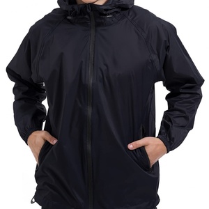 Packable Lightweight <b>Waterproof</b> Running Rain <b>Jackets</b> Breathable Custom Print Logo Outdoor Hiking Clothing Stand Zipper - Product Image 6