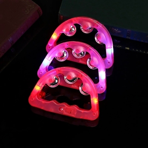 Tamborín LED Luminoso al por Mayor, Campana de Mano Intermitente, Juguete Musical Iluminado, Logotipo Personalizado Disponible - Product Image 3