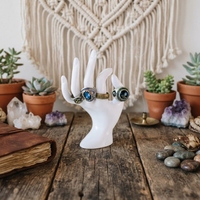 Présentoir à bijoux populaire en plastique carré simple, support pour bagues, bracelets et montres