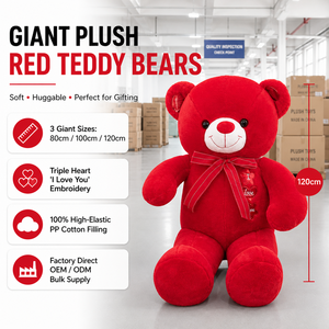 Orsacchiotto Gigante Rosso Personalizzato <span class=keywords><strong>con</strong></span> <span class=keywords><strong>Cuore</strong></span> '<span class=keywords><strong>Ti</strong></span> <span class=keywords><strong>Amo</strong></span>' |   <span class=keywords><strong>Peluche</strong></span> Gigante all'Ingrosso per San Valentino e Compleanno - Product Image 2