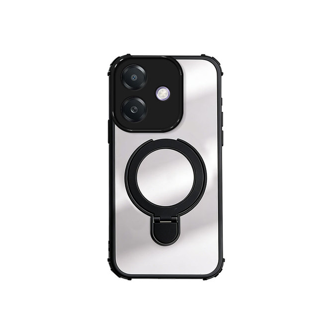 Transparent Clear TPU PC Mobile Phone Case with Ring Holder Cover Case for OPPO A3X 5G C85 Note 70 4G Phone Cover Case