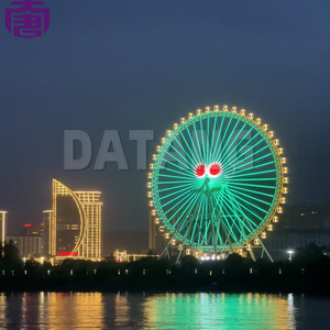 Luz LED RGB personalizable para rueda de la fortuna, iluminación de atracciones para jardín, paisaje, parque de atracciones, plástico PVC blanco - Product Image 3