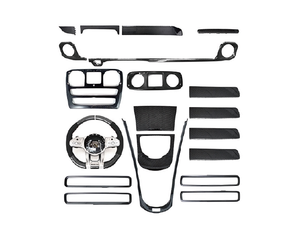 Accessoires <span class=keywords><strong>de</strong></span> voiture en carbone sec <span class=keywords><strong>de</strong></span> haute qualité Kits intérieurs 20 pièces ensemble LHD RHD 10 pièces pour Benz classe G W464 W463 2019-2024 - Product Image 1