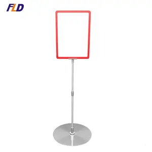Small Show Card Stand With Round Base A4 Poster Frame Holders