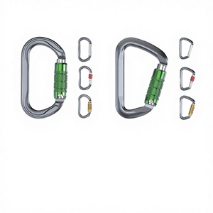 D Shaped Auto <b>Lock</b> Carabiner 30KN Load Capacity Aluminum Alloy Climbing Equipment Universal Use Outdoor - Product Image 2