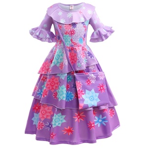 <span class=keywords><strong>Encanto</strong></span> Mirabel disfraz vestidos niños niñas princesa vestido <span class=keywords><strong>Encanto</strong></span> Cosplay Halloween carnaval disfraces con accesorios gratis - Product Image 5