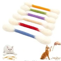 Jouets pour chats en feutre de laine écologiques et modernes, avec herbe à chat bio, lot de 6 |   Jouets à mâcher durables pour jouer à l'intérieur ou à l'extérieur, pour soulager l'ennui
