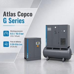 เครื่องอัดอากาศแบบสกรู Atlas Copco 7.5KW แบบติดตั้งถาวร 380V/50Hz ระบายความร้อนด้วยอากาศ 7-12BAR 0.8-1.2 ลูกบาศก์เมตร/นาที - Product Image 4