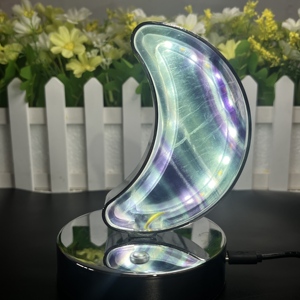 Chất Lượng Cao Cầu Vồng Fluorite Và Rose Quartz Pha Lê Đèn Reiki Chữa Bệnh Thiền Ánh Sáng Ban Đêm Hoàn Hảo Trang Trí Nội Thất Quà Tặng - Product Image 5