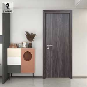Puerta Interior Moderna de WPC a Bajo <span class=keywords><strong>Precio</strong></span>, Resistente al Agua y a las Termitas, Puerta de PVC para Baño Qide - Product Image 2