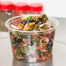 Contenants alimentaires en plastique Freshware de 16 oz avec couvercle anti-fuite pour la conservation des aliments - Product Image 5