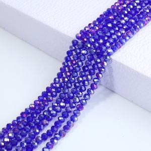 Cuentas de cristal de 4/6/8mm, cuentas sueltas de Rondelle de cristal facetado para DIY, pendiente, pulsera, collar, accesorios para hacer joyas - Product Image 5