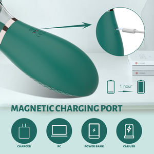 Volwassen clitoris stimulator vibrator met roterende likkende tong tepelzuiger seksspeeltje zuigende vibrerende plezier voor vrouwen - Product Image 2