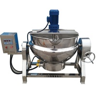 Marmite de Cuisson Industrielle en Acier Inoxydable 304 à Double Enveloppe, Grande Capacité, Chauffage Électrique à Vapeur pour la Transformation Alimentaire - Offre Spéciale