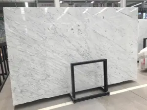 Italy Luxury Bianco Carrara Marble Slabs White Marble Polished Porcelain Floor Tile Waterproof For Floor For Project