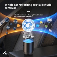 Diffuseur d'arômes intelligent pour voiture avec 4 lumières d'ambiance colorées, parfum naturel, vaporisateur intelligent