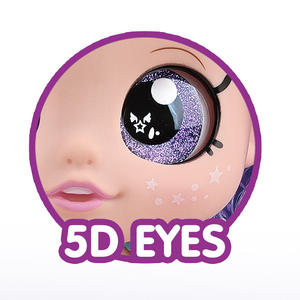 Chanson de film musical, yeux 5D, groupe de chasseurs de sorcières, jouet en plastique articulé à 5 points, 10 pouces, 13 pouces, poupée tigre bleu pour 0-24 mois - Product Image 2