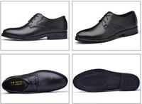 Nouvelles chaussures en cuir pour hommes, chaussures habillées formelles à lacets, chaussures décontractées