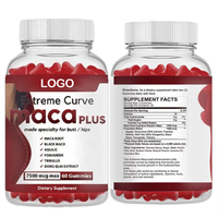 Meilleures Gummies Maca Plus Ultimate Curve pour les Fesses et les Hanches, 7500mg de Racine de Maca pour Femme