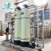 Système complet de traitement de l'eau par osmose inverse 220V, filtre à eau, filtres à charbon pré et post-filtration pour la purification, garantie 1 an