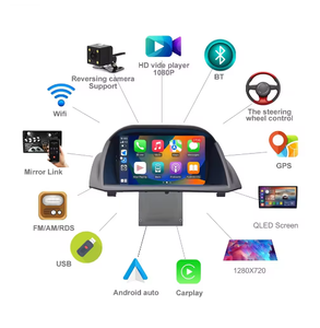 <span class=keywords><strong>Autoradio</strong></span> Android pour <span class=keywords><strong>Ford</strong></span> <span class=keywords><strong>Fiesta</strong></span> 2007-2017 Lecteur multimédia Navigation GPS Stéréo Carplay avec WIFI BT - Product Image 2