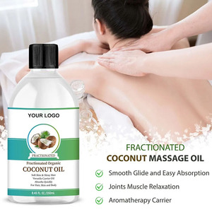 Оптовая продажа, премиальные фракционированные кокосовое масло холодного отжима RBD, эфирные массажные масла для спа-волос для лица - Product Image 2