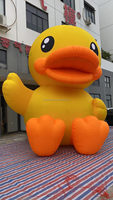 Canard gonflable géant, canard de dessin animé gonflable pour la publicité, décoration de rue, leurre