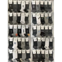 Chaussettes unies pas chères pour hommes et femmes, blanches et noires, pour usage quotidien, vente en gros pour les marchés de rue