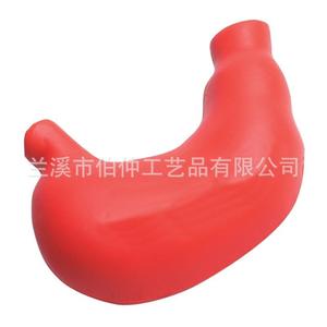 Pelota de Espuma de PU con Simulación de Presión de Estómago, Color Rojo, para Niños, Alivio del Estrés, Pelota de Yoga - Product Image 1