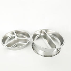 Столовая тарелка из нержавеющей стали 304, 3 отделения, высокое качество - Product Image 5