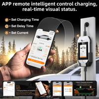 Cargador Portátil para Vehículos Eléctricos Feyree de 3.5kW 16A GBT, Cable de 5M, Control por Aplicación WIFI, Estación de Carga Inteligente para Hogar, para Vehículos Eléctricos con Estándar Chino