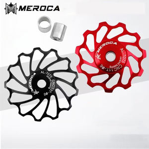 MEROCA <span class=keywords><strong>desviador</strong></span> de bicicleta <span class=keywords><strong>9V</strong></span> 10V 11V poleas de cerámica <span class=keywords><strong>desviador</strong></span> trasero Mtb poleas rueda rodamiento de cerámica bicicleta de montaña de carretera 11/13T - Product Image 1