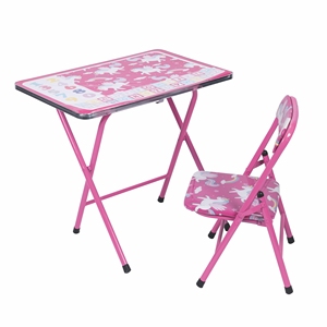 CONJUNTO DE MESA Y SILLA PARA BEBÉ 60X40XH50 UNICORNOS - Product Image 1