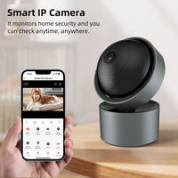 Caméra de surveillance domestique sans fil PTZ Larkkey Tuya Smart Life 2/4MP avec HD 1080p pour bébé, animal de compagnie, personne âgée