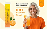 Complément alimentaire en comprimés effervescents au glutathion contenant de la vitamine C, qui a des effets blanchissants sur la peau et élimine les taches de rousseur