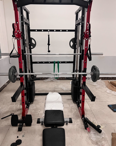 Attrezzatura Multifunzionale Smith Machine per <span class=keywords><strong>Fitness</strong></span> Domestico con Panca per Pesi, Squat, Fly e Macchina a Cavi - Product Image 6