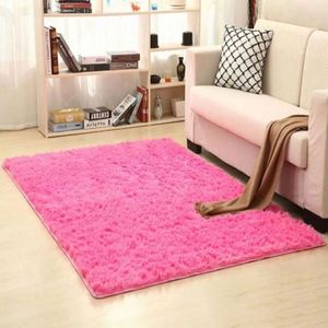 Gray Plush Velvet Rug Living Room Bedroom Floor Fluffy Mats Anti-slip <b>Washable</b> Customized Size Home Decor Soft Kids Room - Product Image 2
