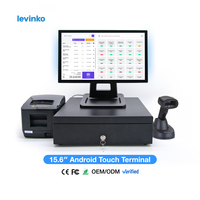 Système de caisse tactile moderne 15,6 pouces RK3566 Android 11.0/13.0 pour les entreprises