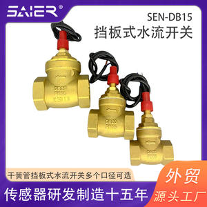 Interrupteur de débit d'eau pour pompe à chaleur air-eau de type déflecteur, interrupteur à lame avec matériau en laiton, fonction de prévention du reflux - Product Image 2