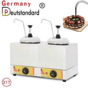 Deutschland Deuts tandard NP-317 Edelstahl Doppel Pump Sauce Dispenser Kommerzielle Hot Fudge Wärmer für Schokoladen käse Karamell
